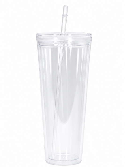 24oz Acrylic Snow Globe (Tapered)