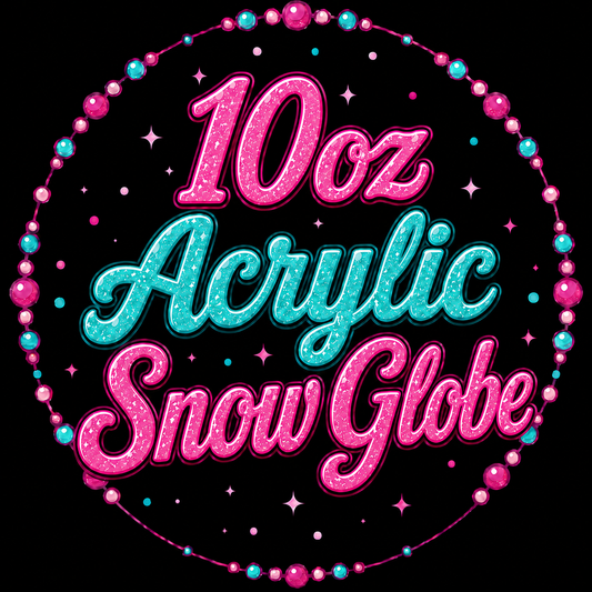 10oz Acrylic Snow Globe