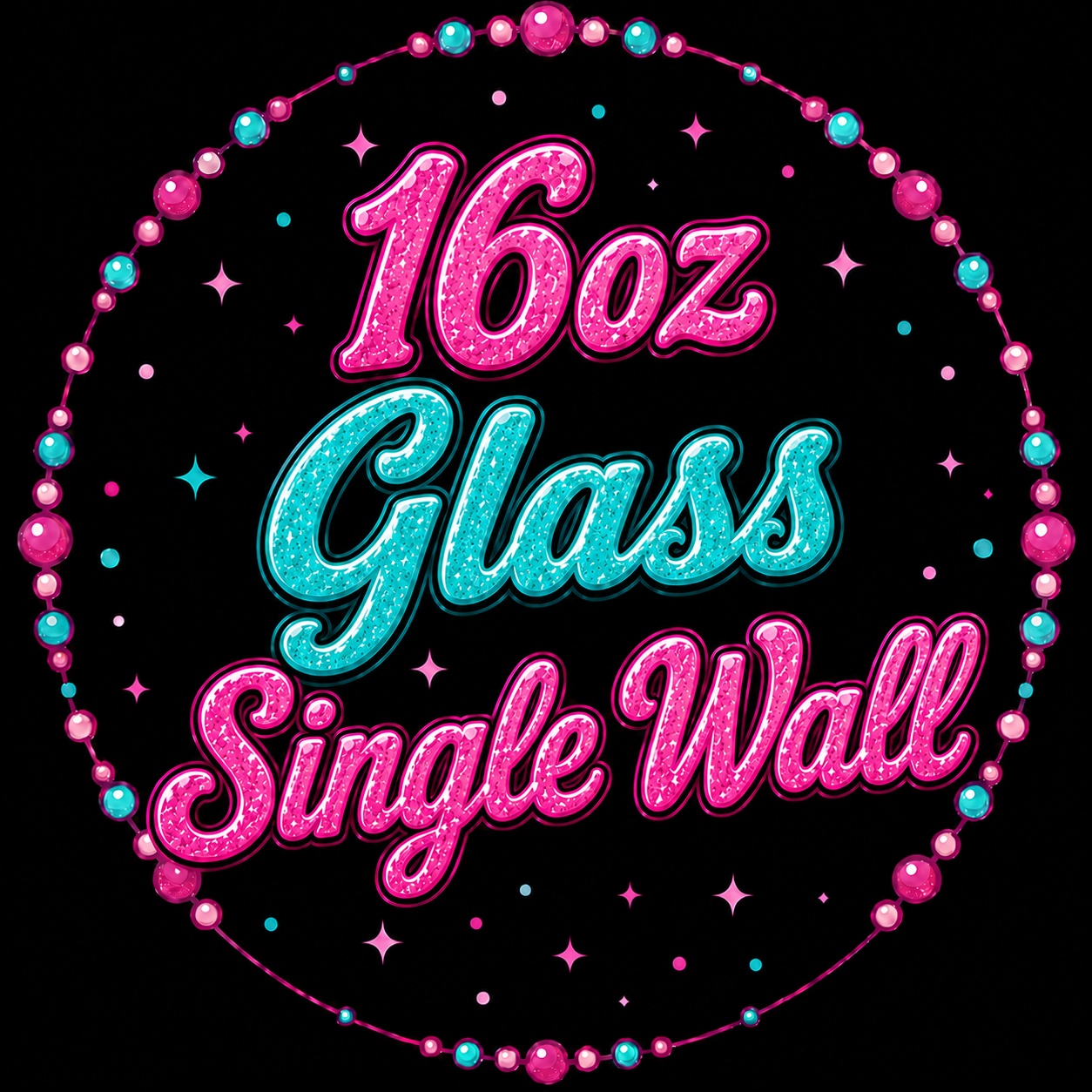 16oz Glass Single Wall