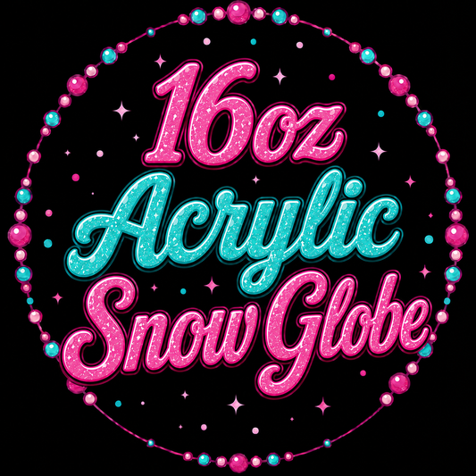 16oz Acrylic Snow Globe