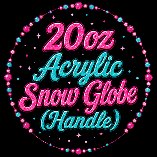 20oz Acrylic Snow Globe (Handle)