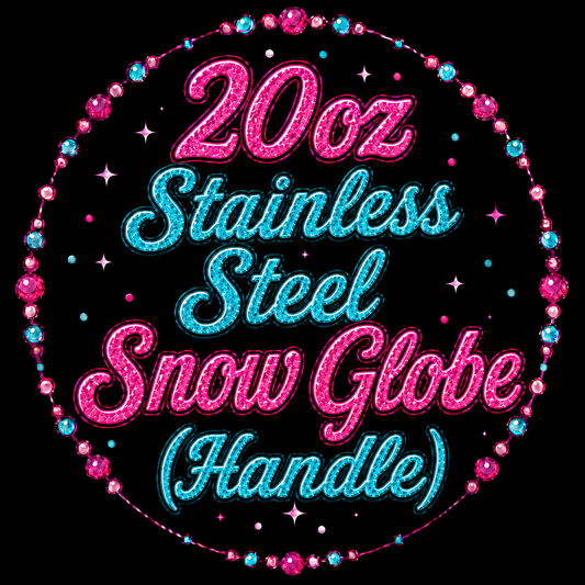 20oz Stainless Steel Snow Globe (Handle)