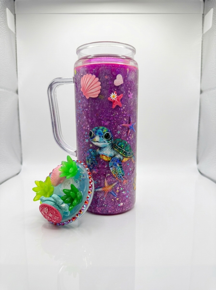 20 Oz Beach Tumbler with Handle