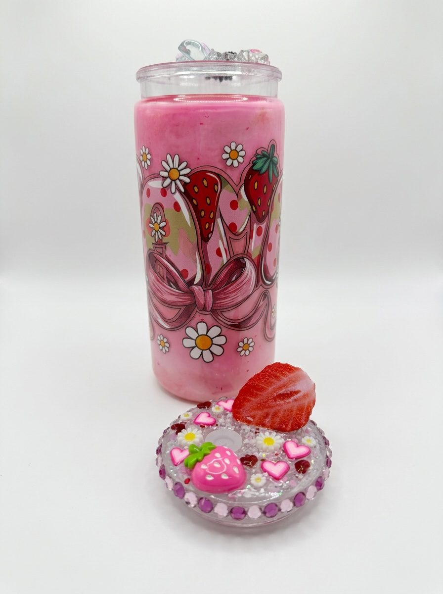 Strawberries and cream Mama Cup- 20 OZ paint tumbler